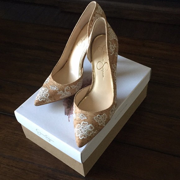 jessica simpson cork pumps